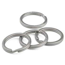(Ti)チタン合金 軽量 外徑10/12/14mm 10個入り または 外徑25mm/32mm 5個入りキー ホルダー キー リング (12mm/10個入り)