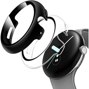 Google Pixel Watch3�i2024�j�p �P�[�X �ی� �K���X�t�B���� ��̌^ PC+TPE�ގ� ��d�\�� �S�ʕی� �����^ ���ϋv �����ȒP �ϏՌ� �Ή�Pixel Watch3 �ی�P�[�X �����ߗ� �w��h�~ ���h�~ �O�[�O���s�N�Z