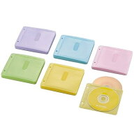 DVD CDケース 不織布 両面収納 2穴付 60枚入 120枚収納可 5色アソート CCD-NBWB120ASO