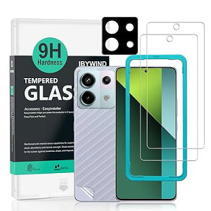 �Ή� Xiaomi Redmi Note 13 Pro 5G /Poco X6 5G �K���X�t�B���� 2 ���ی�t�B���� �K�C�h�g�t�� �����Y�J