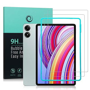�Ή� Xiaomi Redmi Pad Pro/Poco Pad/Redmi Pad 2 Pro/Poco Pad M1 �K���X�t�B���� 2 ���ی�t�B���� �K�C�h�g
