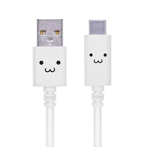 USB TYPE C �P�[�u�� �^�C�vC (USB A to USB C ) 3A�o�͂Œ��}���[�d USB2.0�����i 1.2m �z���C�g �yiPhone 1