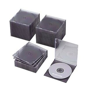 DVD CD�P�[�X �v���P�[�X �X���� 1�����[ 50���p�b�N �N���A�u���b�N CCD-JSCS50CBK