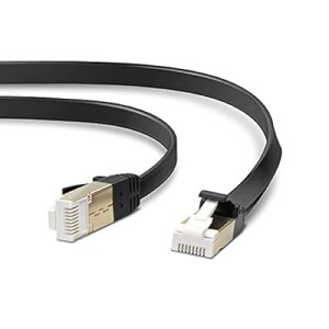 LAN�P�[�u�� Cat7 �ܐ܂�h�~ �t���b�g 3m �u���b�N ECLD-TWSFT/BK3