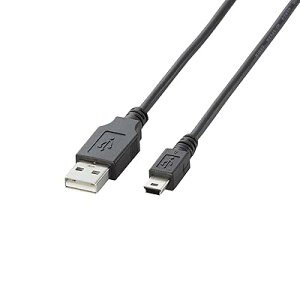 USB�P�[�u�� �yminiB�z USB2.0 (USB A �I�X to miniB �I�X) �m�[�}�� 2m �u���b�N U2C-M20BK