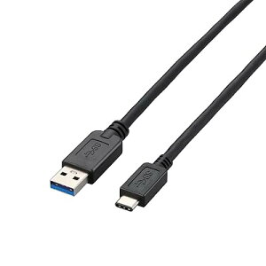 USB�P�[�u�� Type C (USB A to USB C) 0.5m USB3.1���� 3A�o�� �ő�10Gbps �u���b�N USB3-AC05BK