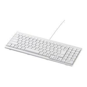 BUFFALO USB�ڑ� �L���X�����L�[�{�[�h �z���C�g BSKBU14WH