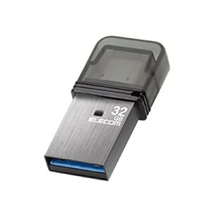 USB������ 32GB USB3.2�iGen1�j Type-C �L���b�v�� �V���o�[ MF-CAU32032GSV