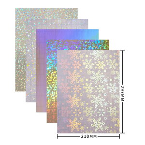 �z���O�����V�[�� ���� �N���A�z���O�����t�B���� 8���Z�b�g 4��� �����Z�b�g�i�e�f�U�C��4������ �S16���j A4�T�C�Y(210×297mm) ���ȔS�� �h�� ����s�� ���~�l�[�g�V�[�g �X�e�b�J�[ DIY �f�R