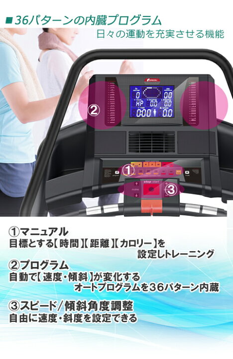 楽天市場】【レビュープレゼント中】ルームランナー 電動 静音 準業務 