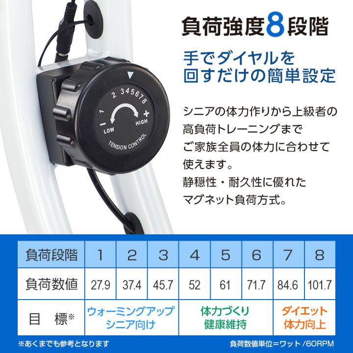 楽天市場】フィットネスバイク アップライト 改良版 適応身長150cmから 
