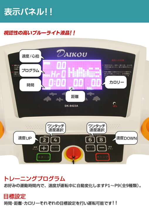 楽天市場】ウォーキングマシン 電動 静音 家庭用 高齢者 低速 