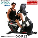 【レビュープレゼント中】フィットネスバイク おすすめ 効果 静音 リカンベントバイク 施設利用可能 メーカー保証 準業務用 電動マグネット式 背もたれ 自己発電 トレーニングマシン トレーニングマシーン 転倒防止 ダイコー エアロdaikou DK-R13