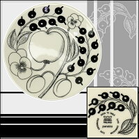 【Max1,000円OFFクーポン】アラビア（Arabia） ブラックパラティッシ（ブラック パラティッシ） 16.5cmプレート 皿 （Paratiisi） 北欧 フィンランド 食器