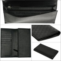 EmporioArmani(エンポリオ・アルマーニ)長財布小銭入れ付きYEM474YC043ブラック