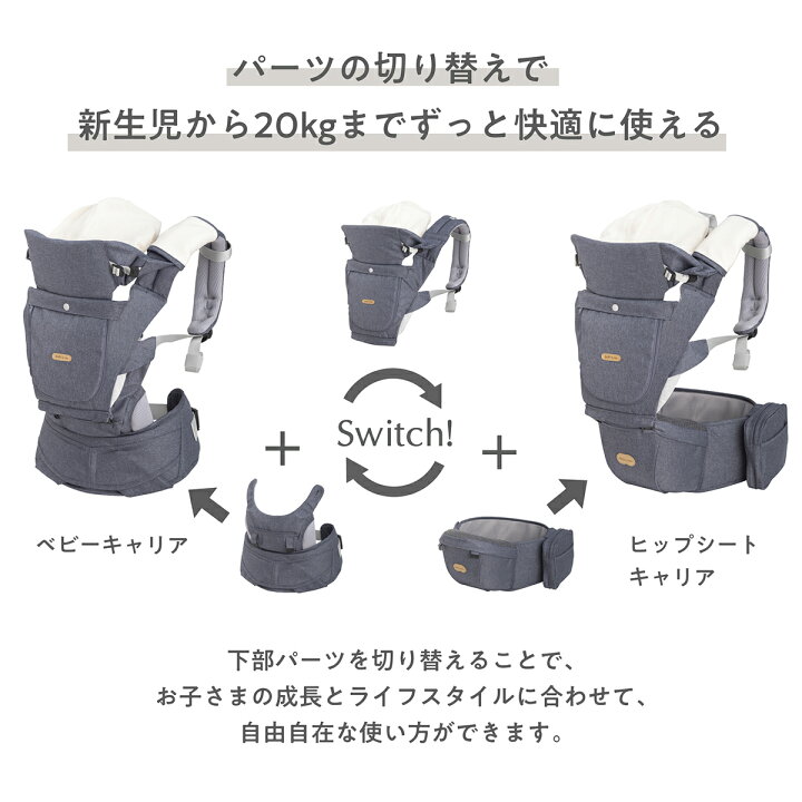 楽天市場】BABY&Me ベビーアンドミー BELK-S ベルクエス ヒップシート 