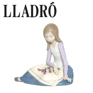 �y�N�[�|��4�킠��z�����h�� �l�` ���̎q �����u�� ���� LLADRO ���Ȃ���҂��Ȃ��� 9221�@���Ƃ̎���l�`