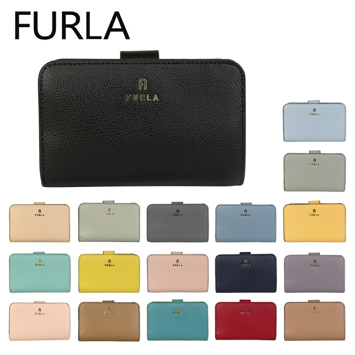 楽天市場】フルラ 二つ折り財布 小銭入れ付 カメリア M コンパクト  