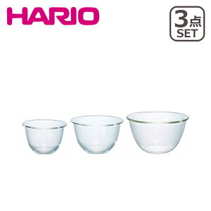 HARIO�i�n���I�j�ϔM�K���X�� �{�E��3�Z�b�g 900ml 1500ml 2200ml MXPN-3704