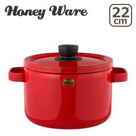 富士ホーロー IH対応 直火（ガス火）対応 両手鍋 Solid 22cm ディープキャセロール Honey Ware（ハニーウェア）ソリッド ギフト・のし可
