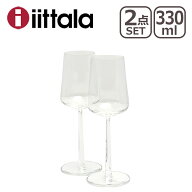 【ポイント5倍 9/20】iittala イッタラ Essence（エッセンス）ホワイトワイン 330ml クリア 2個セット ギ…