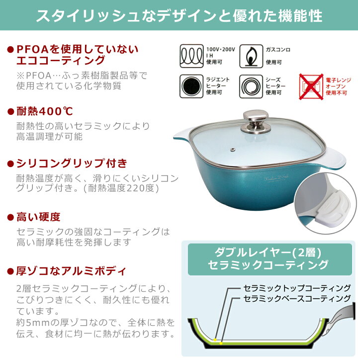 楽天市場】ケヴンハウン KEVNHAUN スクウェアデザインシリーズ 