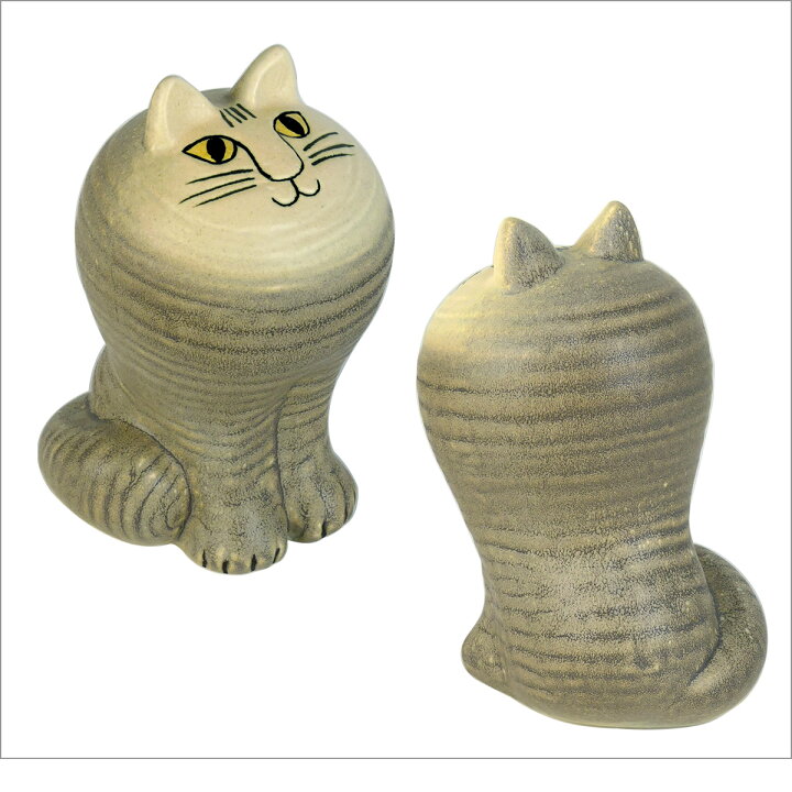 楽天市場】リサラーソン 猫 置物 キャットマヤ グレー 動物 LisaLarson 