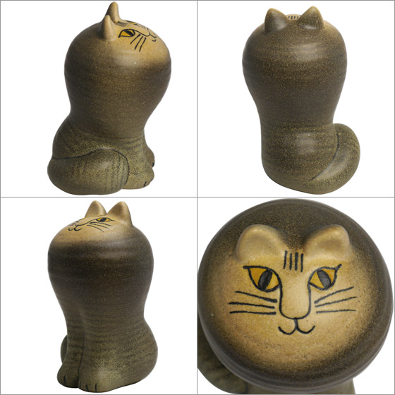 【ポイント5倍 1/3迄】リサラーソン 猫 置物（リサ・ラーソン）キャットマヤ グレー 動物 LisaLarson（Lisa Larson）Cat  Maya 1151002 ネコ・陶器・北欧・オブジェ | daily-3