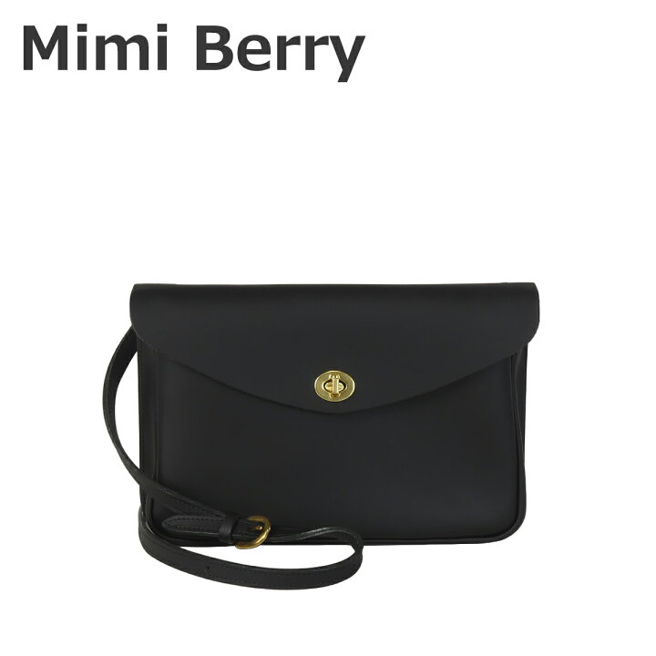 楽天市場】Mimi Berry ミミベリー Eric レザー ショルダーバッグ Black  