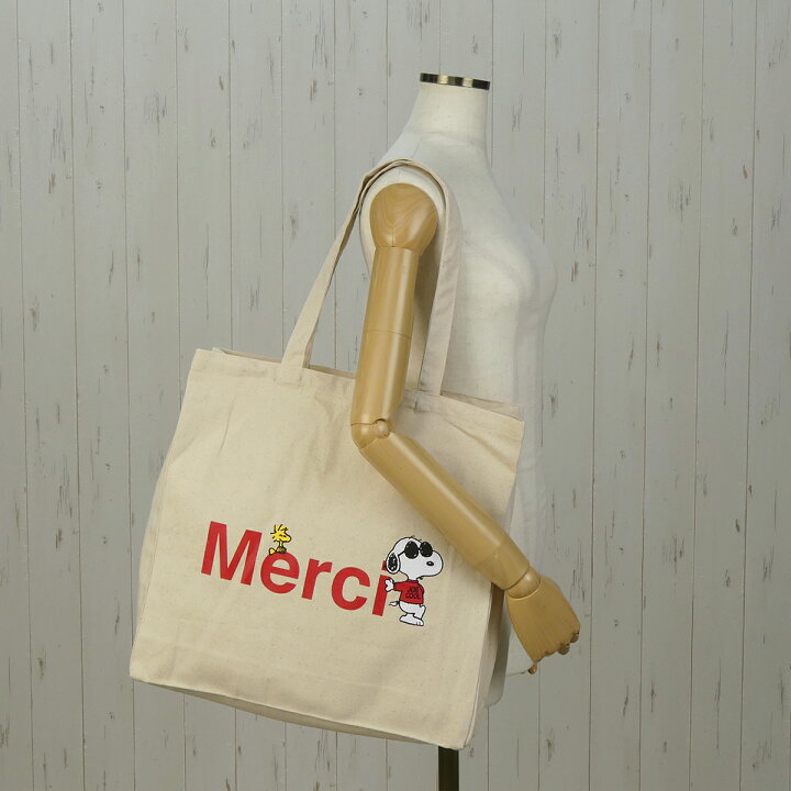 楽天市場】Peanuts x Merci メルシー トートバッグ Cotton Tote Bag 