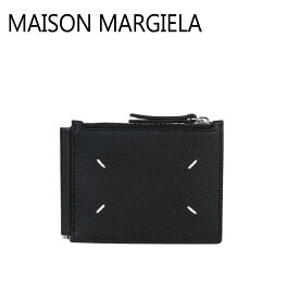 【クーポン4種あり】メゾンマルジェラ Maison Margiela 二つ折り財布 マネークリップ付き 小銭入れ付き SA1UI0018 P4745 T8013 BLACK ギフト・のし可
