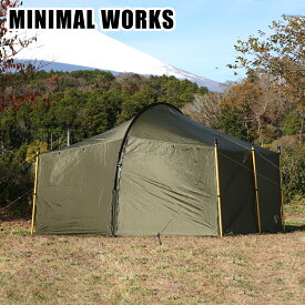 【クーポン4種あり】MINIMAL WORKS ミニマルワークス JACK SHELTER PLUS ジャックシェルタープラス テント MGSH-JS601-GO0 グループ型シェルター キャンプ アウトドア