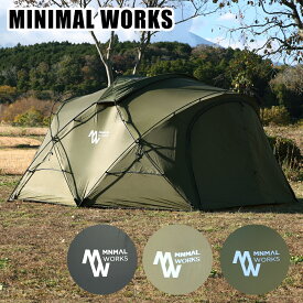 【4時間クーポン】MINIMAL WORKS ミニマルワークス SHELTER G テント シェルターG MGSHSH02SG171GO0 グループ型 キャンプ アウトドア