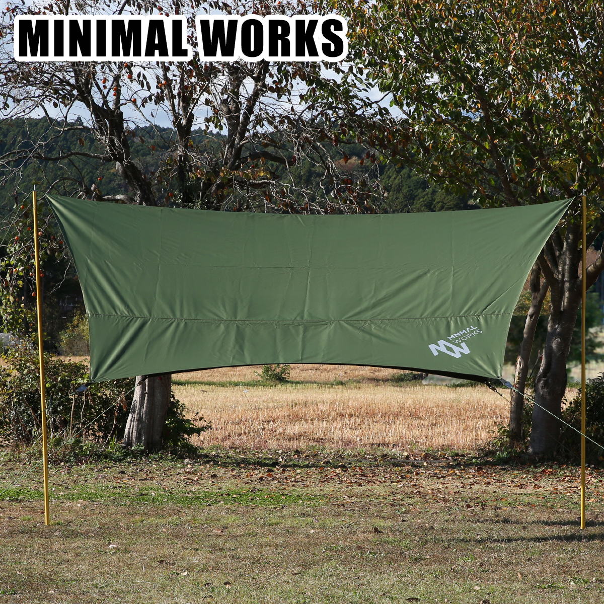 MINIMAL WORKS ミニマルワークス BLUEHOLE HEXA TARP ブルーホール ヘキサタープ MGTA-BH000-GO2 タープ 六角形 テント キャンプ アウトドア