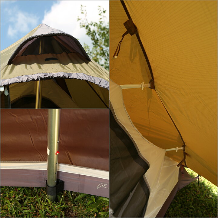 楽天市場】ローベンス Green Cone 4（グリーンコーン）4人用テント  