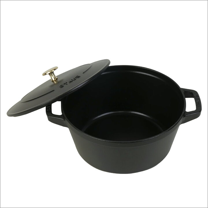 28490☆新品未使用☆ストウブ STAUB 24センチ 鍋 黒 ブラック