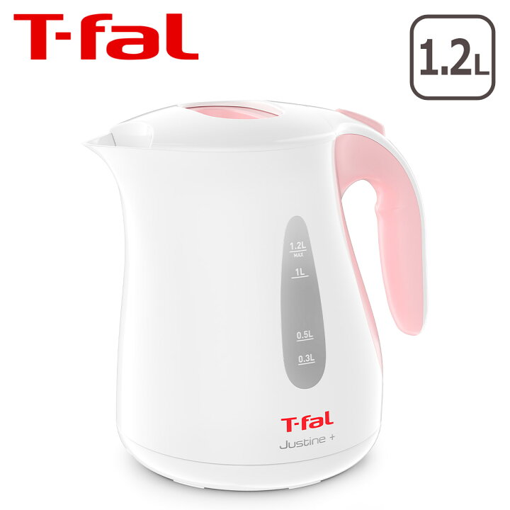 楽天市場 ポイント5倍 12 5 ティファール T Fal 電気ケトル ジャスティン プラス490 シュガーピンク 1 2l Ko4907jp Daily 3