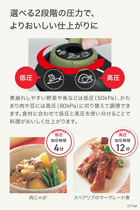 楽天市場】【クーポン4種あり】ティファール 圧力鍋 セキュア 
