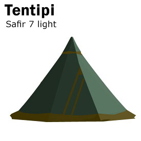 テンティピ サファイア 7 light 10750 Safir テント ワンポール 軽量 ティピーテント 就寝人数6-8人用 キャンプ オールシーズン対応 Tentipi