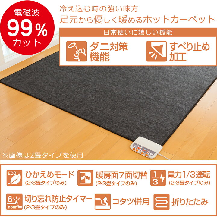 楽天市場】ゼンケン ホット カーペット 電磁波カット 電気ホット 