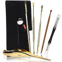 耳かき セット 【万能耳かき6本セット】 ステンレス ライト ライト付き耳かき 子ども 子供 ピンセット 耳掻き ライト…