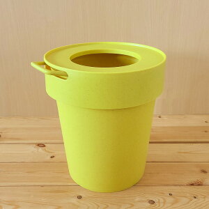 【ゴミ箱】タップトラッシュ プラスチック トラッシュカン 10L Lサイズ ダストボックス ホワイト スモーキーブルー ベイクドイエロー カーキ(ごみ箱・便利・機能的・持ちやすい・コンパク