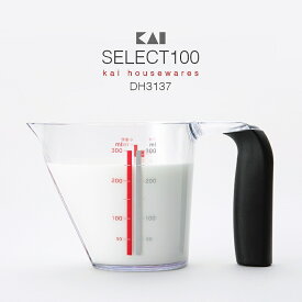 【計量カップ】貝印 SELECT100 計量カップ 300ml DH3137 メジャーカップ（スクープ・キッチンツール・カップ・軽量・調理器具・持ちやすい・小物・量り・お米・小麦粉・目盛・日本製・セレクト100）KAI