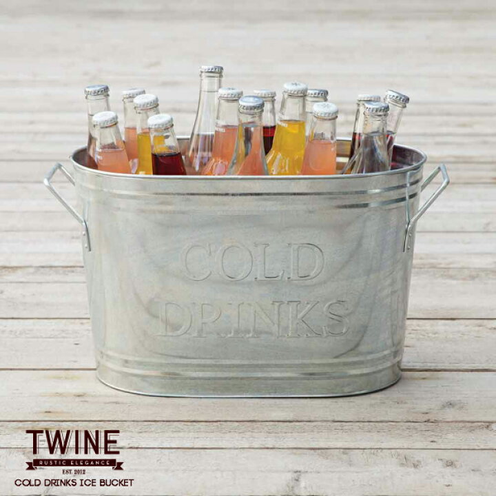 楽天市場 ブリキバケツ アイスバケツ True Cold Drinks Ice Bucket Tf2286 ブリキバケツ ビール コロナ 飲み物 瓶 氷バケツ アウトドア パーティー バーベキュー クーラーボックス コールドドリンクスアイスバケツ Twine インスタ映え トゥルー