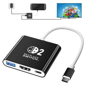 Switch2�h�b�N�y�V�X�e���o�[�W����21.0.0�ȏ�ɑΉ��zSwitch2�e���r�ڑ��o��HDMI2.04K@60Hz/PD100W/USB3.0����3in1���@�\�X�C�b�`2�h�b�N�y�ʏ��^�����^�ѕ֗������\�`�b�v