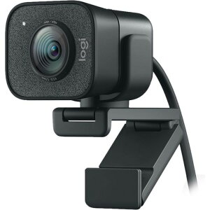 LOGITECHStreamCamPlusFullHDcameraUSB-CWebcamGraphitePortableTripod
