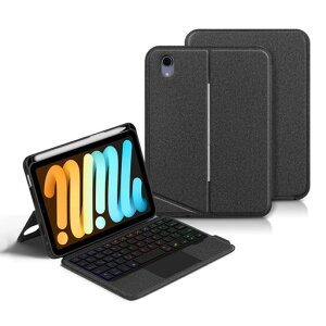 �c�u���Ή�2024iPadmini7(A17Pro)�L�[�{�[�h�P�[�X2021iPadMini��6����L�[�{�[�h�^�b�`�p�b�h�o�b�N���C�g�t���}�O�l�b�g���P�[�X�������L�[�{�[�h�P�[�X�J�o�[���C�z���g���b�N�p�b�h�t��