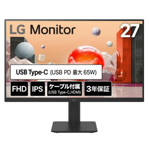 LGj^[fBXvC27MS570B-B27C`/tHD(1920x1080)/100Hz/IPS/A`OA/HDMIx2/USBType-C(USBPD65W)/USBnu(Downx2)//2W+2W