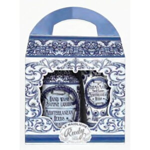 RUDY fB LE MAIOLICHE E}J HAND WASH & HAND CREAM GIFT SET nhEHbV&nhN[ MtgZbgMEDITERRANEAN HERBS fB^jAn[u
