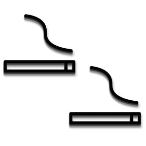 2枚セットサインプレート喫煙エリアピクトグラム案内表示お店裏面には強力な両面テープ付きサイン(喫煙可)